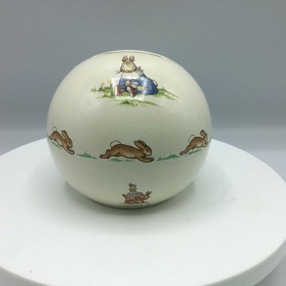 ROYAL DOULTON BUNNYKINS MONEY BALL Bank - Picture 2 of 4